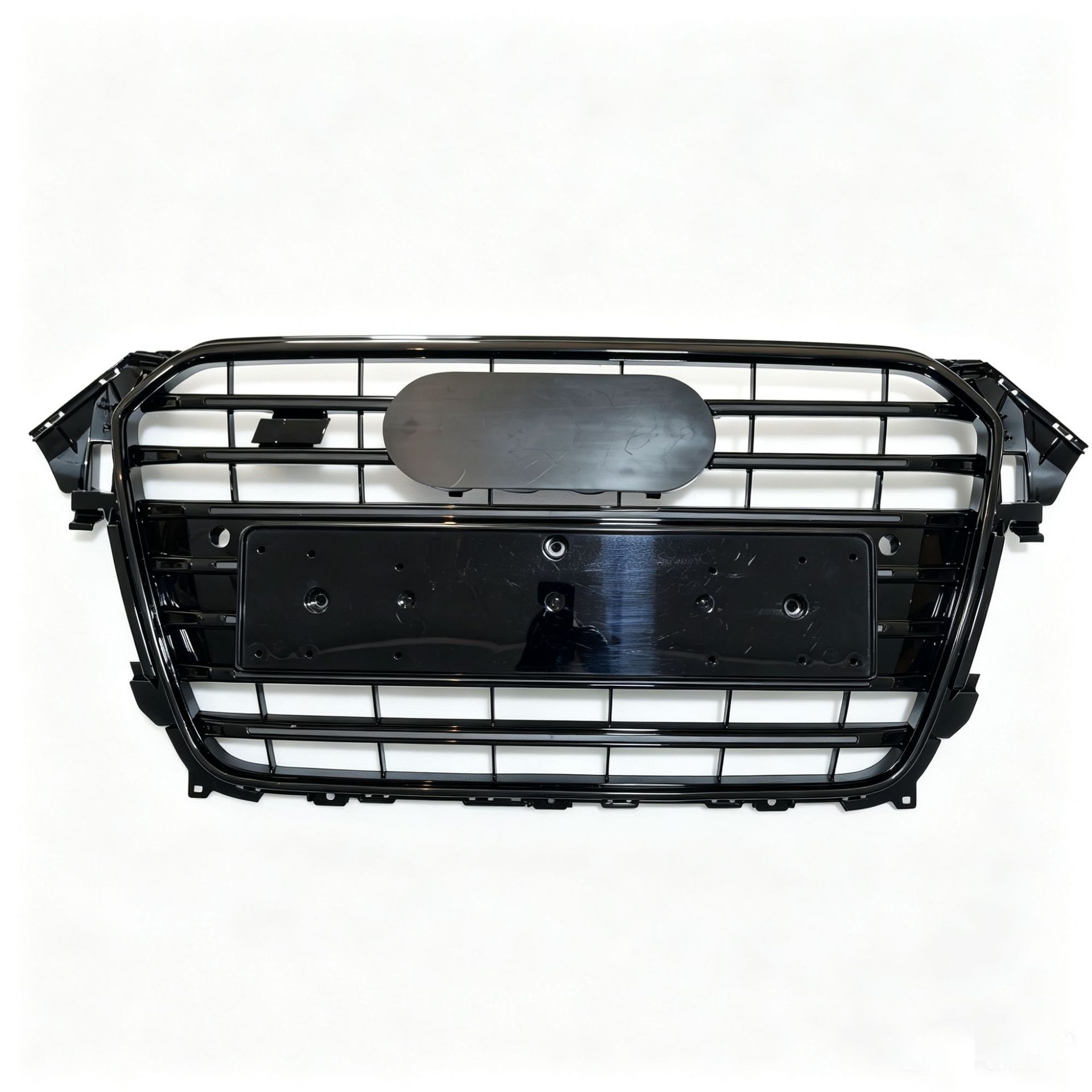 S4 Style Front Grille with Chrome and Glossy Black Finish for 2013-2016 Audi A4 S4 B8.5
