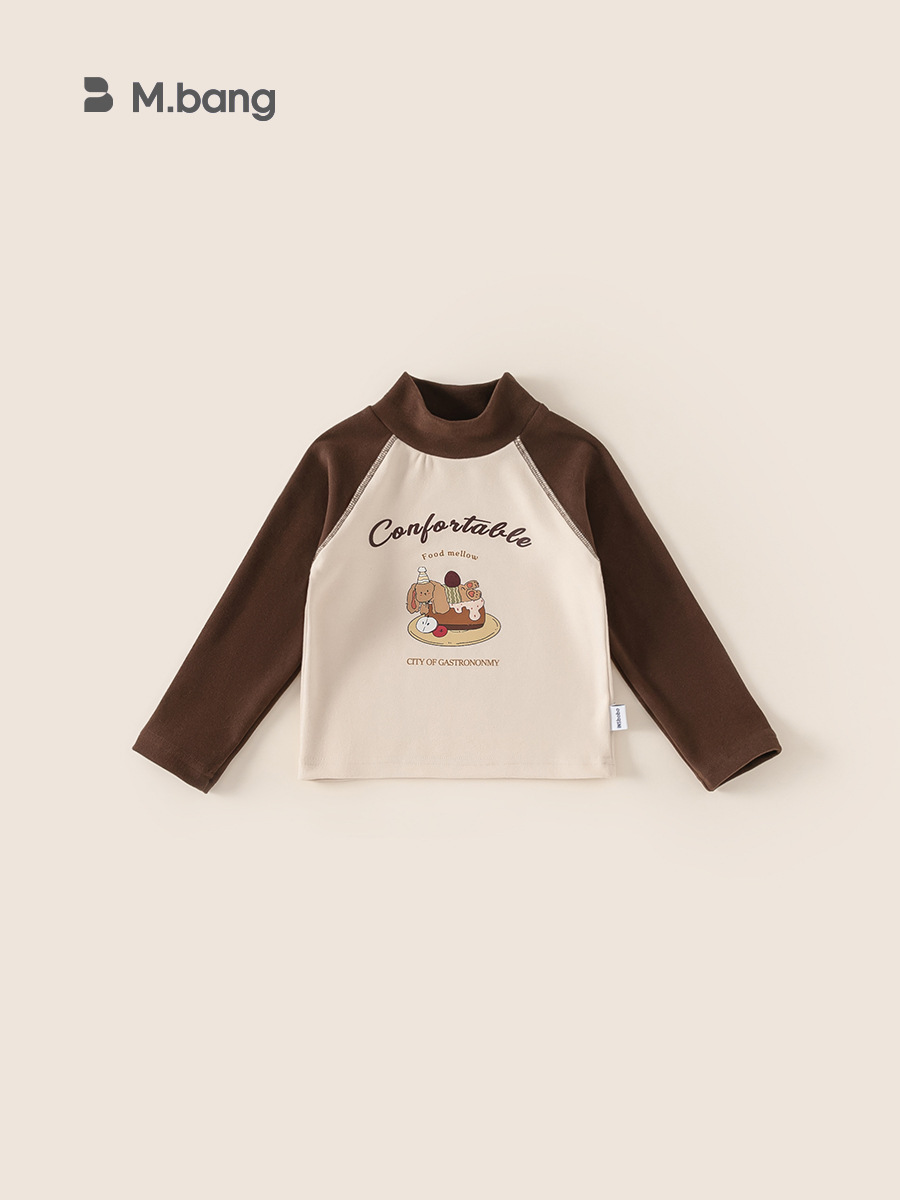 Youbao Ropa Infantil para Niñas, Camiseta de Manga Raglán con Cuello Redondo, Invierno, Nuevo Estampado de Dibujos Animados de Wuxing, Top de Invierno para Niña Pequeña