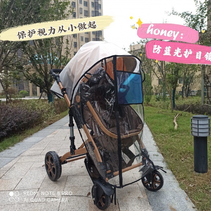 Stroller shelter from the wind Rain cover Windbreak Child garden cart Rain cover currency One piece wholesale On behalf of Cross border One piece On behalf of