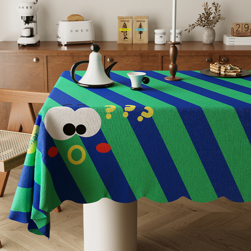 Nuevo tela de mesa de comedor de dopamina tela de viento crema de alta calidad sensación ligera de lujo sala de estar mesa de té cojín de protección de escritorio