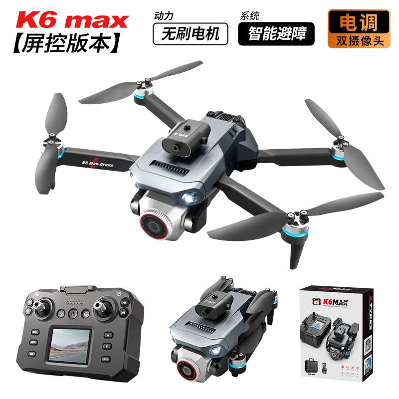 Nuevo producto transfronterizo K6 MAX triple cámara para evitar obstáculos UAV HD fotografía aérea plegable quadcopter avión de control remoto