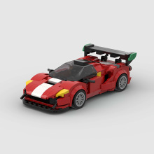 �����ָ�С������ɫ�����ܳ�moc��ͯ���DIY��ľMOC����488 GT3