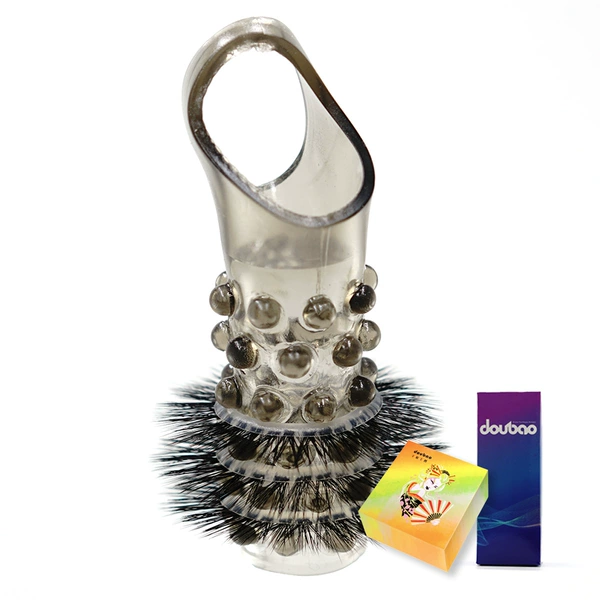Black ball bead set + 3 straight wool + yellow paper box + wolf teeth set paper box