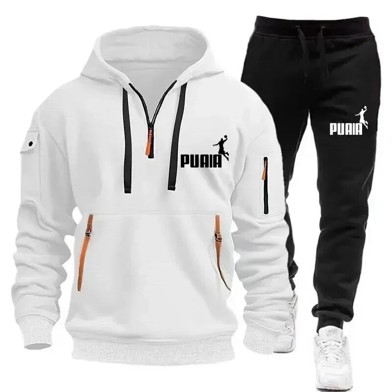 Men's Sweatshirt with a Sweatshirt and Sports Casual Pants in 2025 A Set of 2 Pieces of Men's Autumn and Winter Sports
