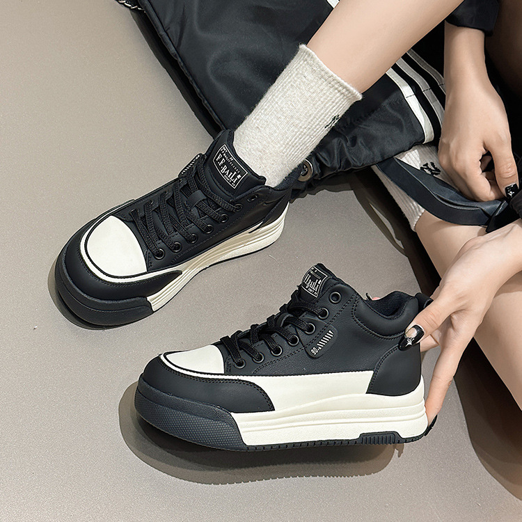 Echtes leder high top für frauen in 2023, neue höhe zunehmende fuß enthüllt kleine und vielseitig dicke sohlen frauen_voghion.com