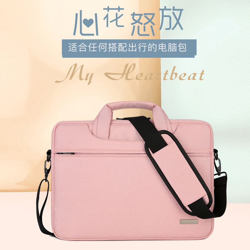 Multifunctional men's laptop bag, meeting document bag, men's multi-compartment business commuting briefcase