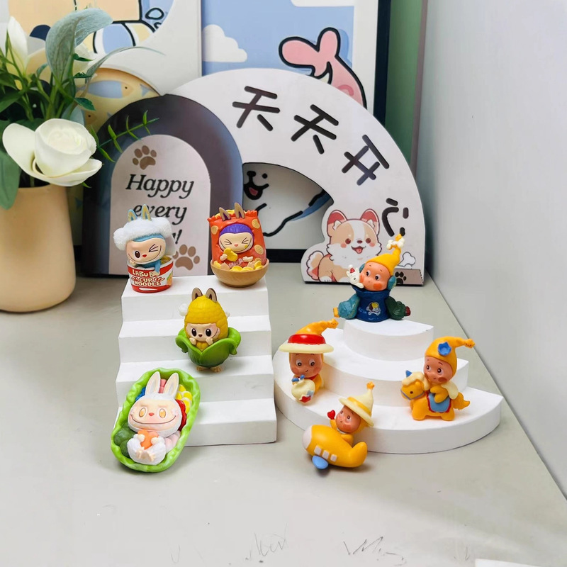 LABUBU THE MONSTERS怪味便利店系列改娃萌粒pvc材质可打孔|undefined