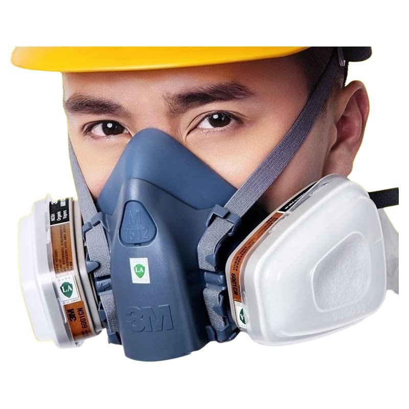 3M máscara de gas 7502 media máscara química especial de gas anti-formaldehído anti-olor máscara de pesticidas para la pintura