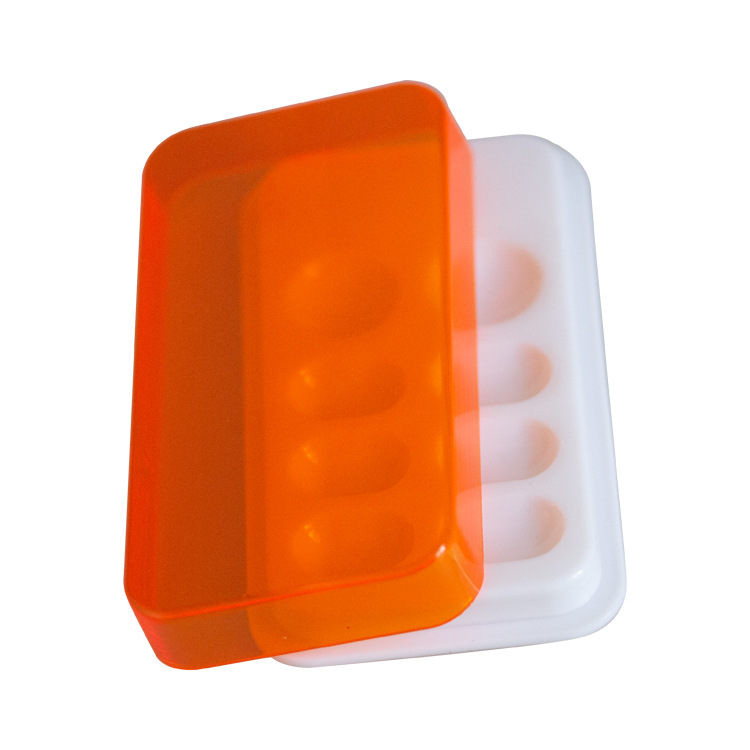 Caja de sombreado de resina estética dental suministrada directamente con tapa, caja de mezcla de 8 orificios, caja de sombreado de paleta oral