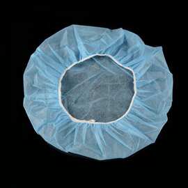 佳创现货批发加厚一次性无纺布圆帽 工厂无尘室防尘头套 厨师帽