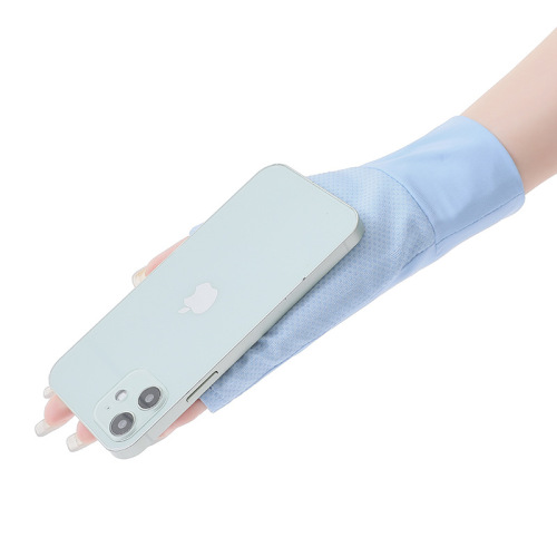 Sun protection gloves for men and women, thin, quick-drying, couples driving, non-slip, breathable, summer cycling, stretchy, breathable, half-finger ice silk