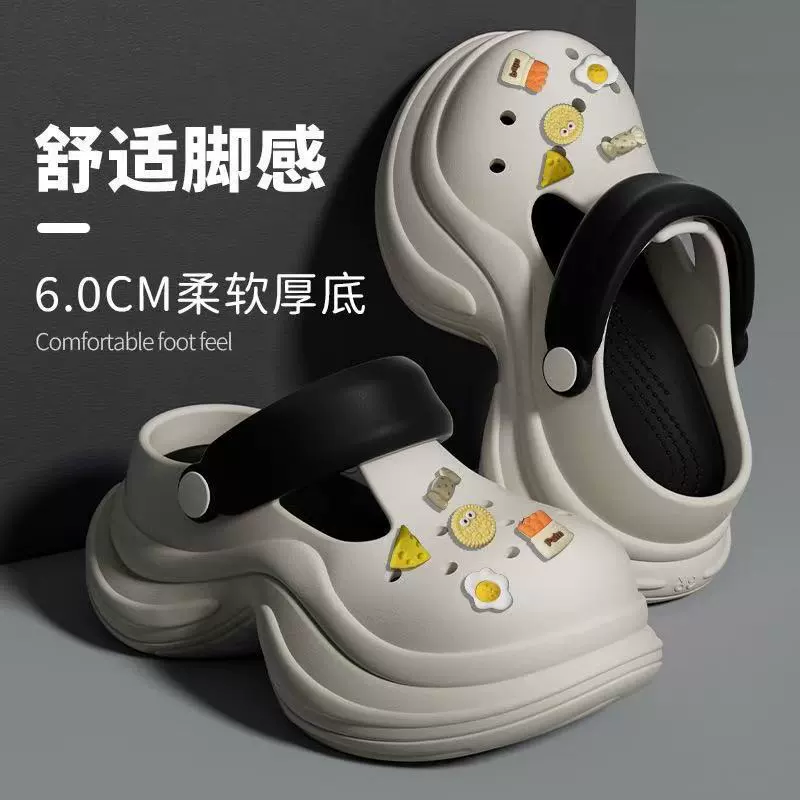 Летняя модная универсальная высокая пляжная обувь платформа, стиль высокого качества