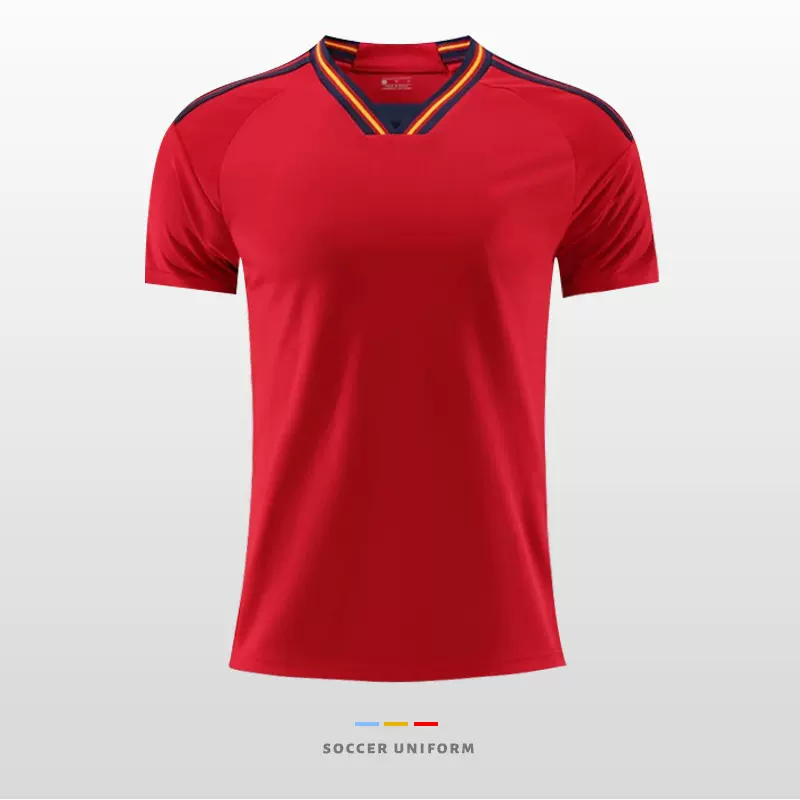 足球服短袖西班牙球衣比赛训练服套装印字印号