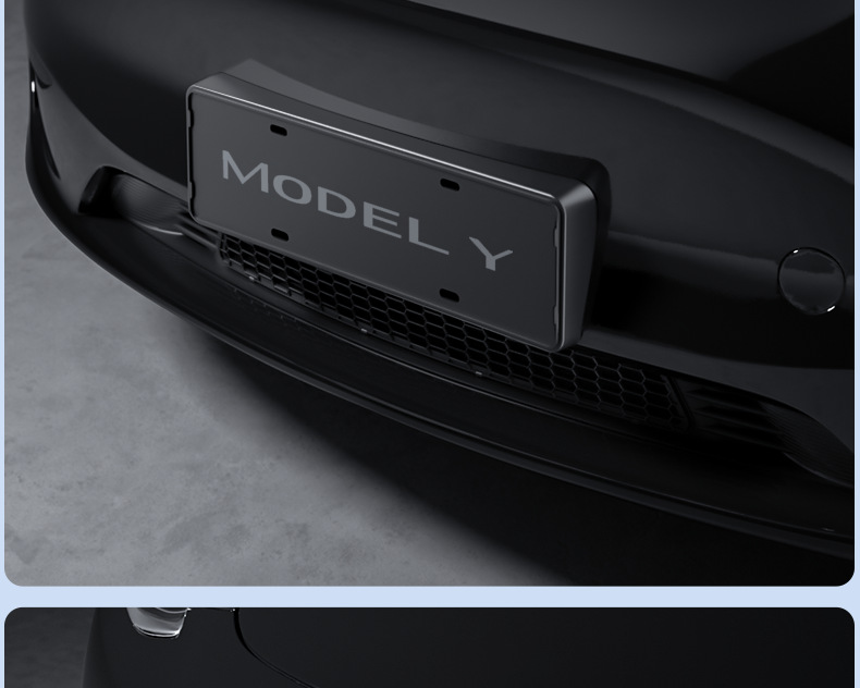 Suitable for the Modified Version of Tesla Model Y/3/Y L License Plate Frame Suspension-Type Full-Cover License Plate Frame Holder Modification