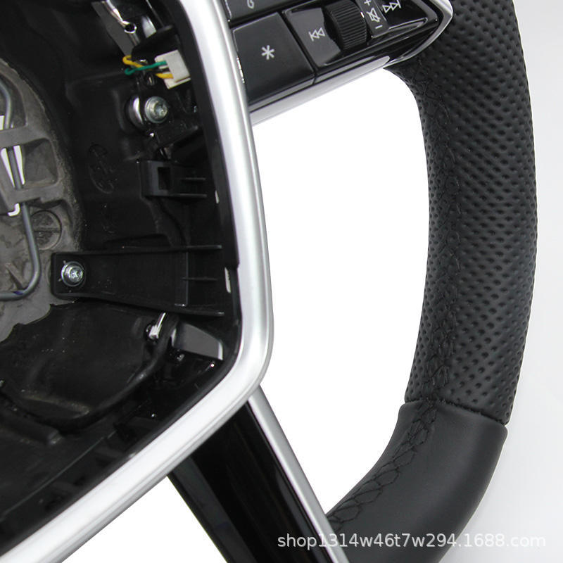 Factory Direct Supply Suitable for Audi A4L/A6L Sports Models, Genuine Leather Steering Wheel Assembly with Multi-Function Buttons and Paddles