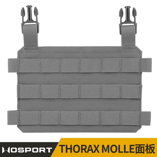 Wosport Plug-In Installation, Diverse Mounting, Suitable for Thorax Specification Tactical Vest Molle Panel