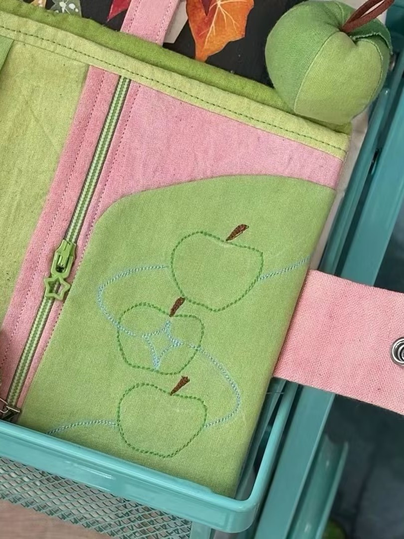 Strawberry design passport holder with card and coin compartments