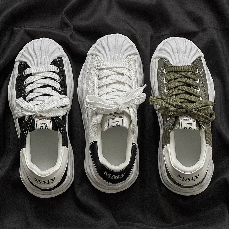 Растворяющиеся головки туфли комбинированные подошвы 2025 новые мужские и женские пары туфли толстые подошвы увеличенные спортивные туфли мужские