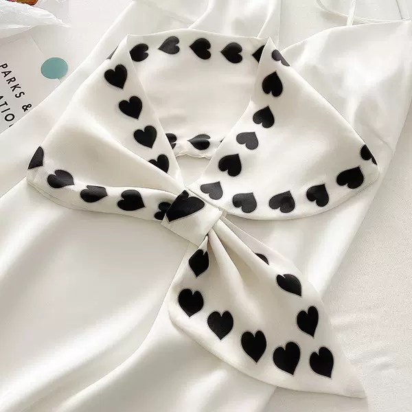 Peach Heart Edge-White Peach Heart Black (75 × 15)