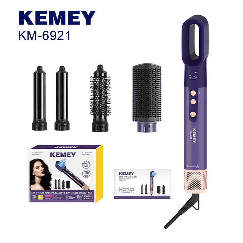KM - 6921 secador de pelo transfronterizo especial para el salón de cabello de Kemei gran viento silencioso secador de pelo motor sin escobillas