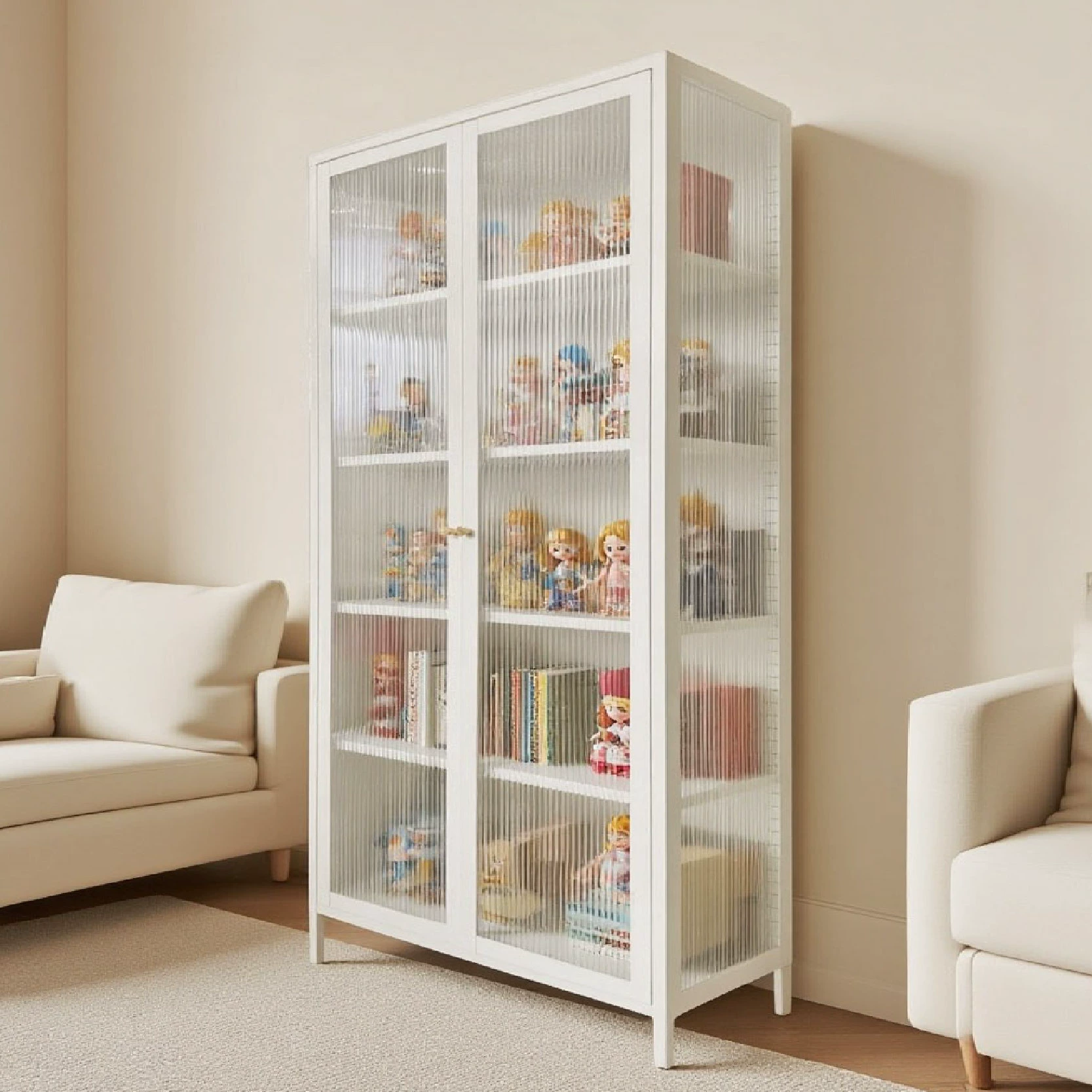 Ручной шкаф стеклянный витринный шкаф Changhong стеклянный железный витринный шкаф FRP шкаф легкое стекло модель витрина