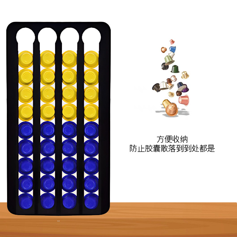 Estante de almacenamiento de cápsulas de metal para el hogar, gabinete de cocina sin perforación, azulejos, soporte de almacenamiento de cápsulas de pared de restaurante