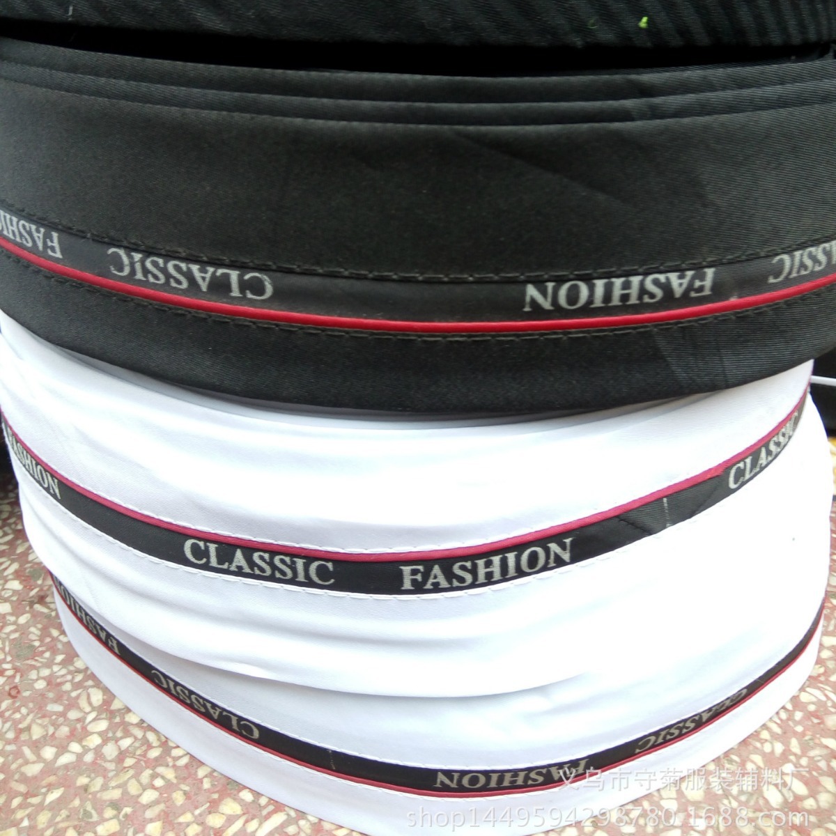 西裤腰里厂家批发 裤腰贴可以印各种LOGO树脂籿裤腰里供应