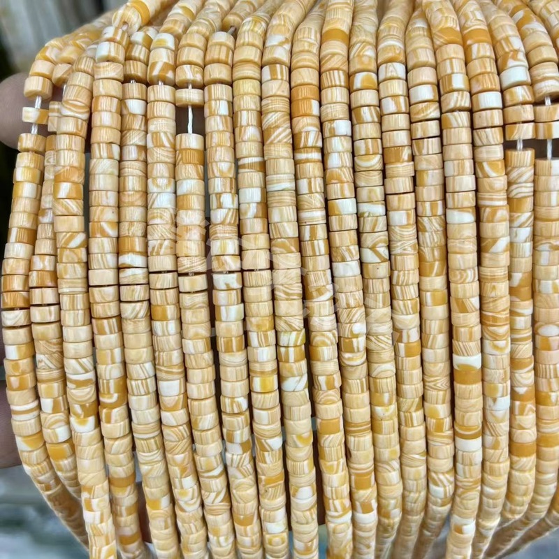 2*4mm天然石管珠隔片散珠玉髓青金水晶圆柱隔珠diy饰品配件批发|undefined