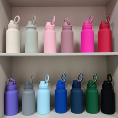 携帯電話ホルダー付き魔法瓶ポット 304 ステンレス鋼真空二重層断熱カップ登山旅行ポット旅行魔法瓶ポット