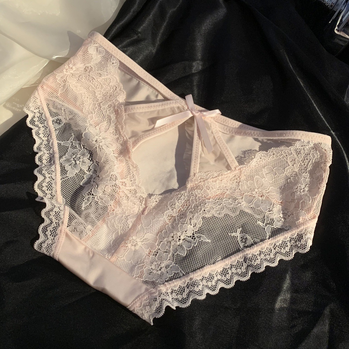 Fantástico de lace sueños ~ francés puro deseo delgado agujero de algodón puro entrepierna sexy pantalones de mujer image 8