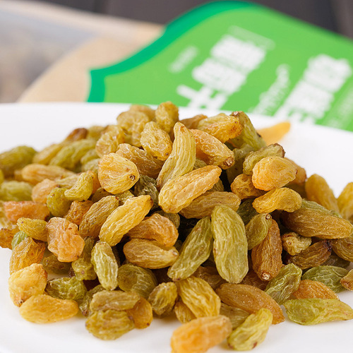 Wholesale 500g yellow raisins from the tree, sand-free large yellow raisins, dried fruit snacks, dried yellow raisins