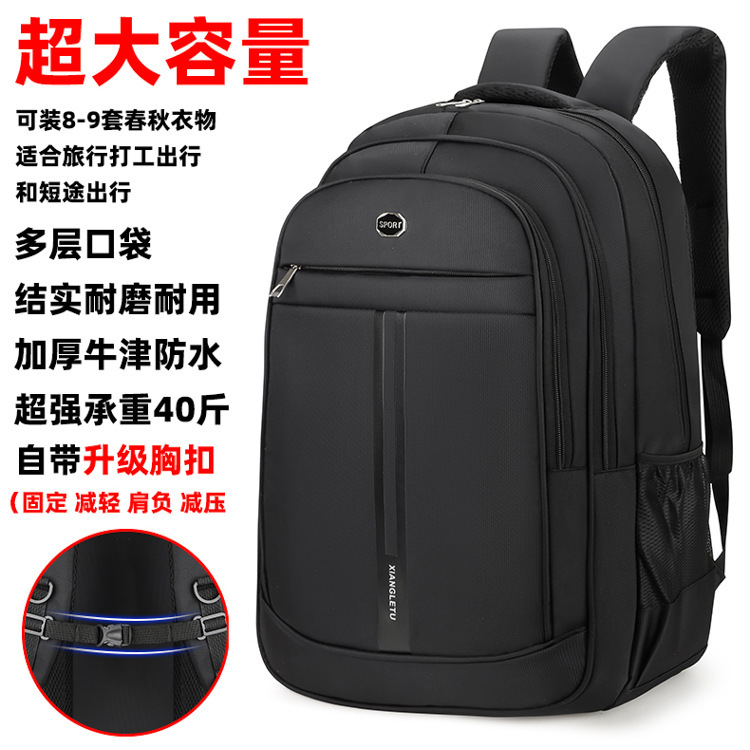 Men's Backpack, Men's Large-Capacity Backpack for Business Travel, Can Be Worn Cross-Body, Cross-Border Wholesale, Direct Sales from the Manufacturer