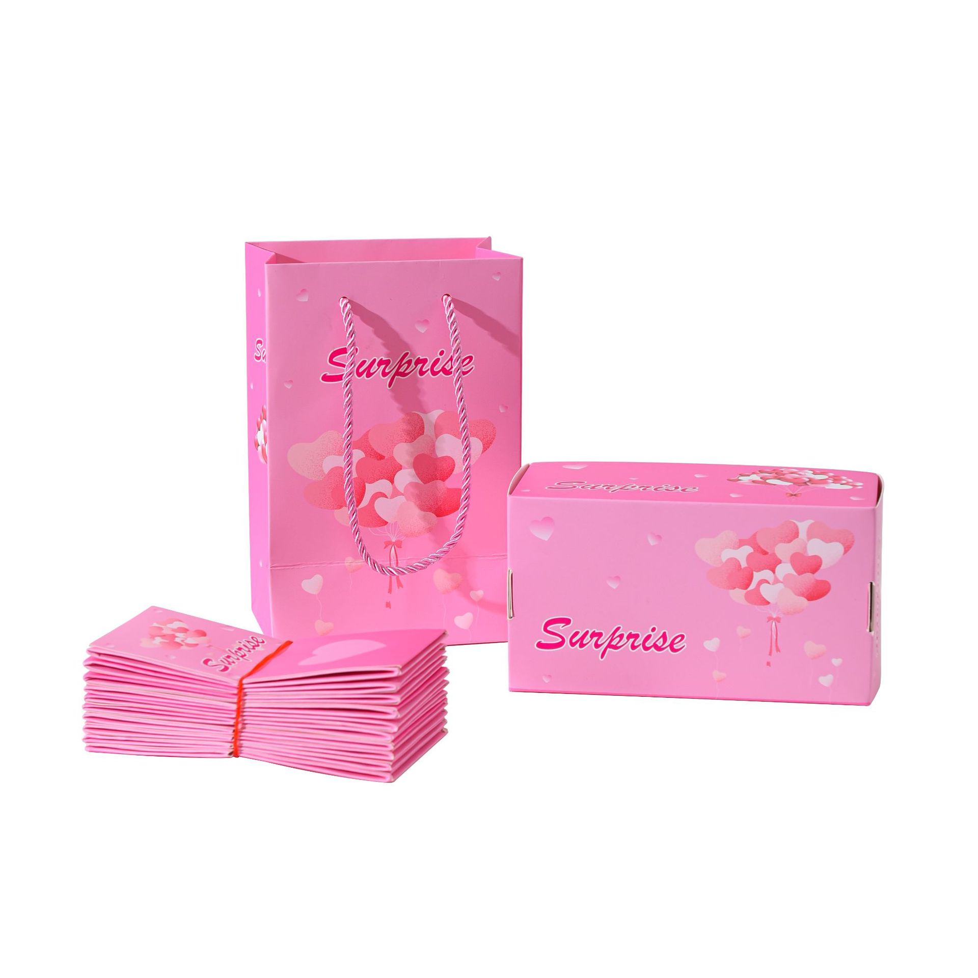 핑크 사랑 스타일 * 8 점프 상자 선물 상자 핸드백 허리 씰