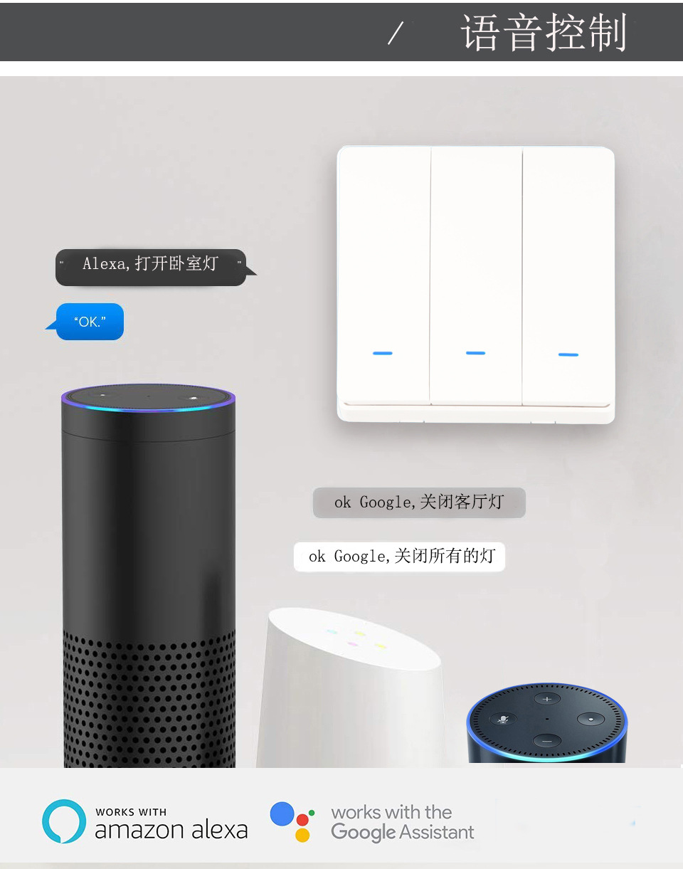Zigbee Graffiti Smart Button switch Smart switch Panel alexa Smart Home wall switch Panel full figure