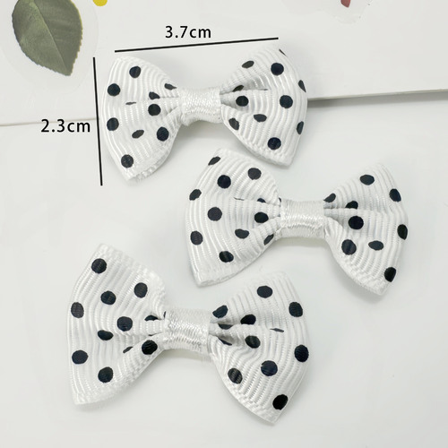 Threaded with polka dot bow tie bow tie DIY handmade children hair clip hair ribbon clothing shoes hats accessories decoration components