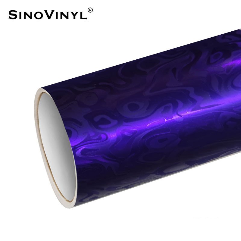 PET de alta definición galvanizado cosmic estriado de fibra de carbono espejo retrovisor decoración pegatinas de película de cambio de color de automóvil pegatinas de película de cuerpo