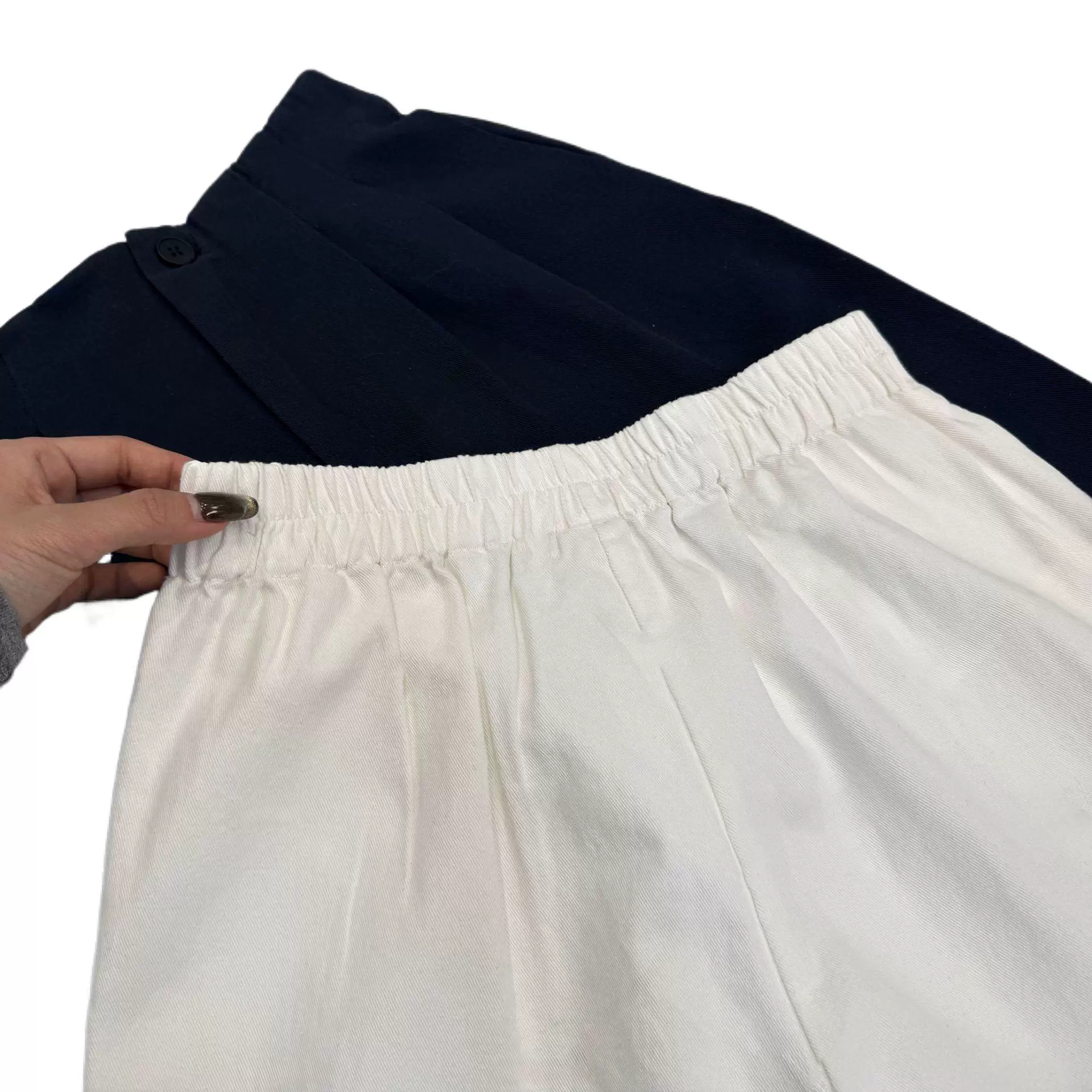 [Pure Cotton - Washed water - No shrinkage in the later stage] Темпераментные брюки-кюлоты женские 2025 весна чистый хлопок высокая талия прямые штанины