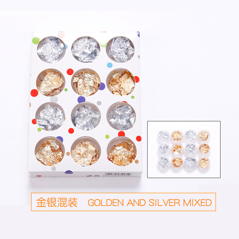 DIY nuevo arte de uñas japonés papel de aluminio de color lámina de oro lámina de plata decoraciones de uñas fototerapia pegatinas de uñas