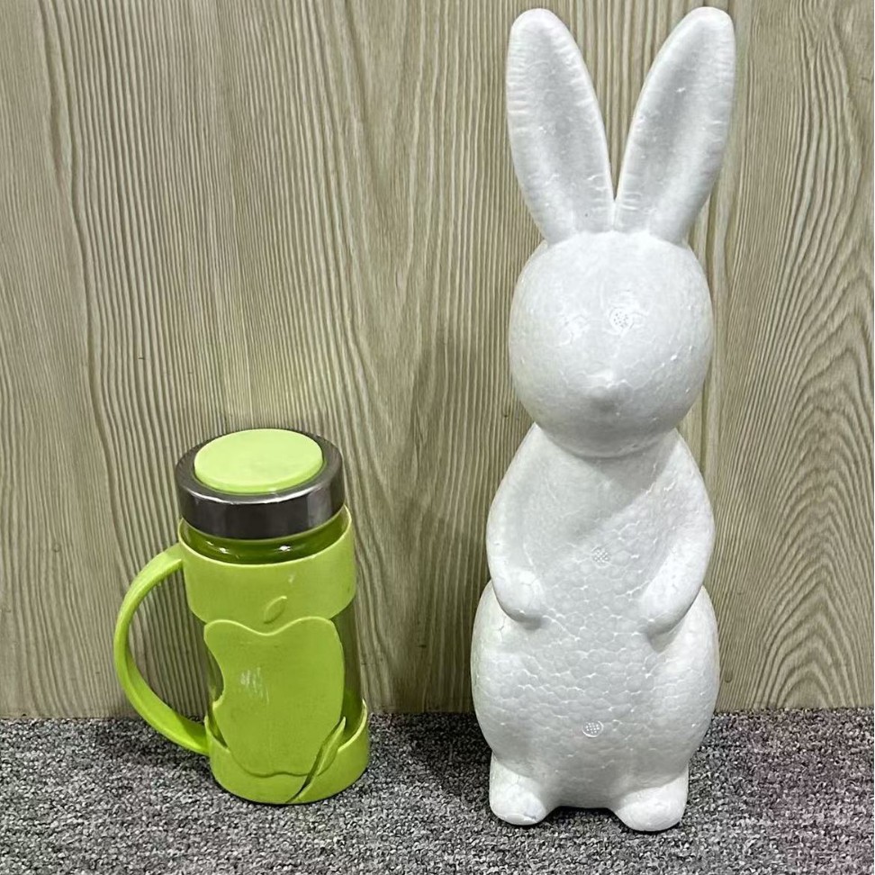 Oso de espuma directo de fábrica blanco DIY material de arreglo floral hecho a mano Día de San Valentín Rosa oso con juguete