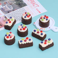 巧克力水果蛋糕食玩卡通手工diy奶油胶树脂小配件饰品发夹材料包