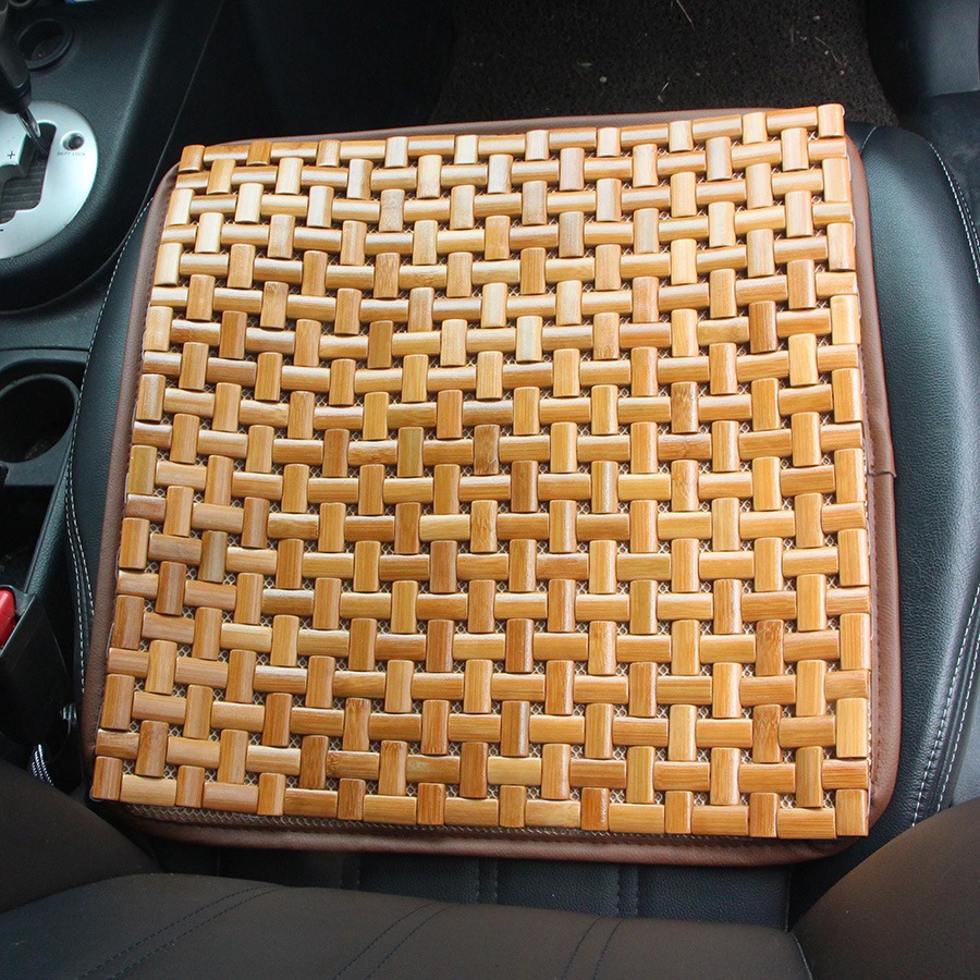 Car seat cushion summer cooling pad, single-piece universal bamboo pad, breathable ice silk rear seat mat, truck seat cushion