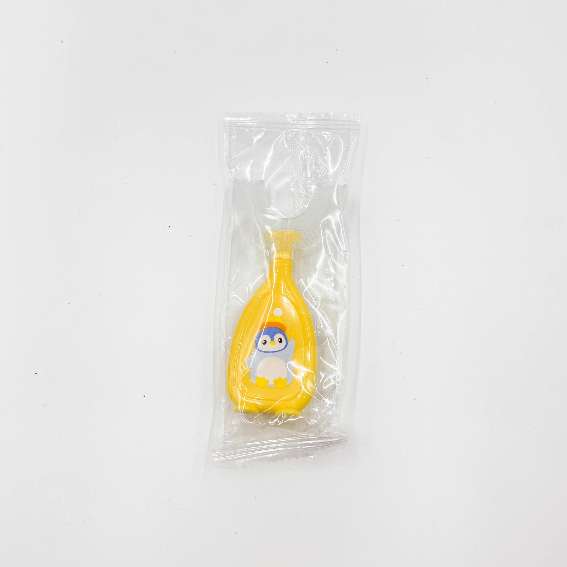 Nuevo cepillo de dientes manual en forma de U para niños, cepillo de dientes de silicona, cepillo de limpieza bucal para bebés, herramienta de cepillado con cerdas suaves para sujetar en la boca.