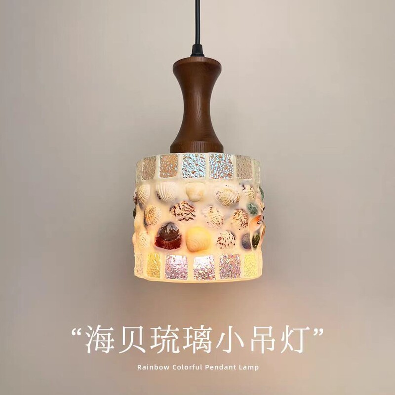 Tiffany Art Small Pendant Light for Entrance, Bedroom, Bedside, Background Wall, Atmosphere Decoration Hanging Light