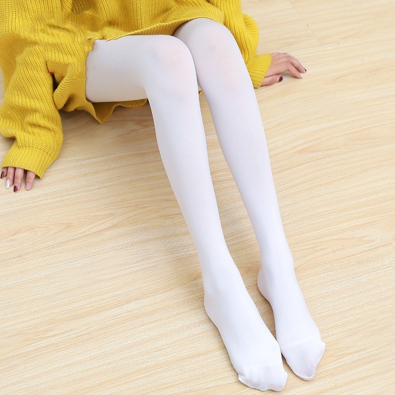 Adult pantyhose wholesale White dance socks large size Spring and Autumn leggings 80D velvet high elastic socks