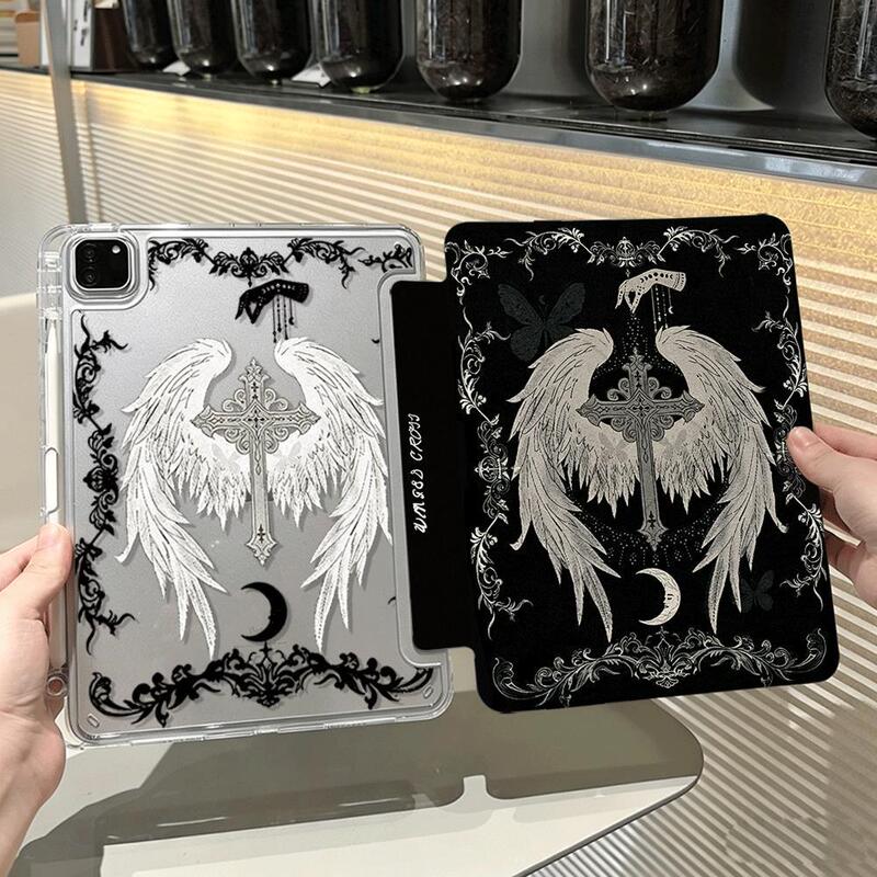 Wings Cross iPad Mini7 Tablet Air6/7/8 Protective Case Pro11 Inch 12Th Generation Y-Fold A16 Protective Case