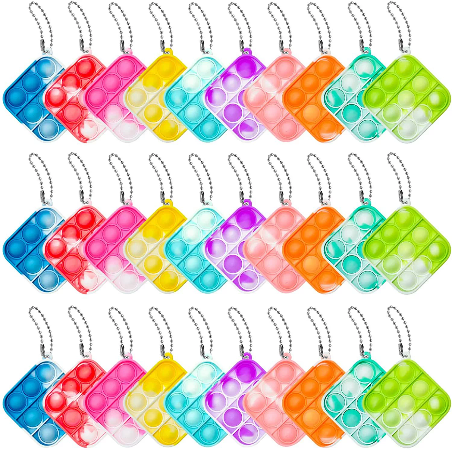 Оптовая продажа от производителя: силиконовый брелок-антистресс «Радужный пузырь» для снятия стресса, подвеска-антистресс в форме мыши