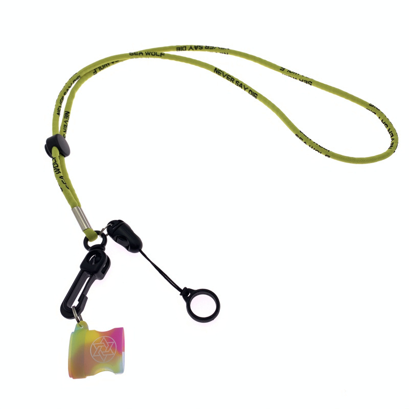 Conjunto funcional deportes cordón cuello cuerda collar portátil anti-pérdida cuerda aplicable barra electrónica láser pluma traducción pluma cabeza grande