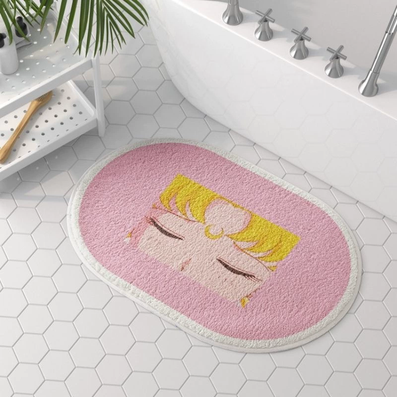 Милый нескользящий коврик для спальни, Sailor Moon