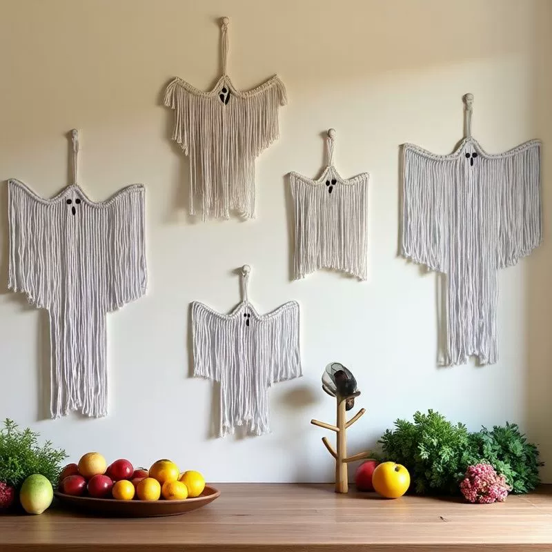 Кросс-бордерный хит продаж: декоративный фон для Хэллоуина, баннер для создания атмосферы вечеринки, праздничная ткань, ручной работы гобелен