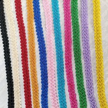 1.2cm彩色人字蜈蚣花边织带辅料民族服装衣领灯罩diy配件人字花边